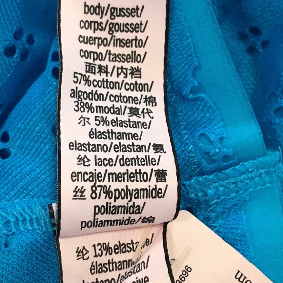 3 for $20 NWT VS Lace String Bikini Blue L & XL - Picture 5 of 5